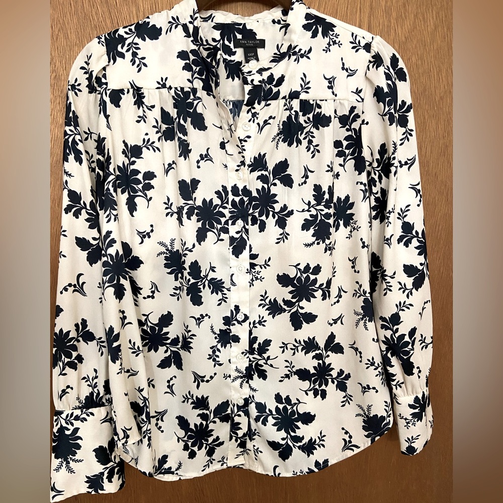 Ann Taylor floral blouse XXSP